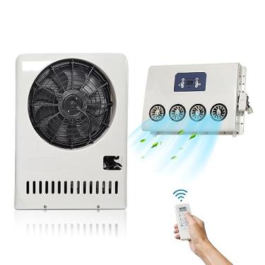 Imagem de Aspligo Ar condicionado de 24 volts CC estacionamento elétrico caminhão dividido unidade CA 24V 7000BTU Camper Van carro ônibus automotivo semi caminhão trailer ar condicionado adequado para