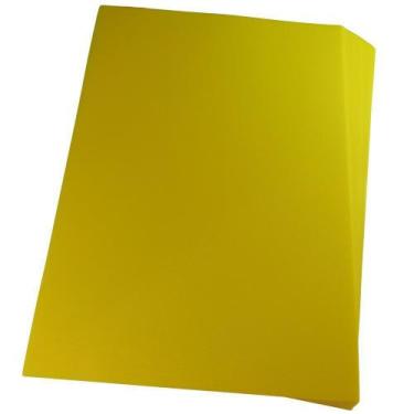 Imagem de Capa Para Encadernação Ofício Amarela Pp Line 0,30mm 100Un - Lassane