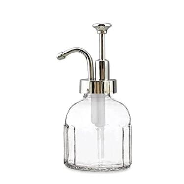 Imagem de Porta Sabonete Líquido Dispensador de sabão garrafa com bomba dispensador de líquido dispensador de sabão de aço inoxidável cabeça da bomba de chuveiro garrafa Garrafa (Color : Clear, Size : 200ml)