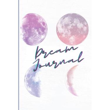 Imagem de Diário dos sonhos: Diário dos sonhos de linhas em branco das fases da lua