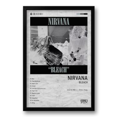 Imagem de Quadro Álbum Spotify Bleach - Nirvana - 40x60cm