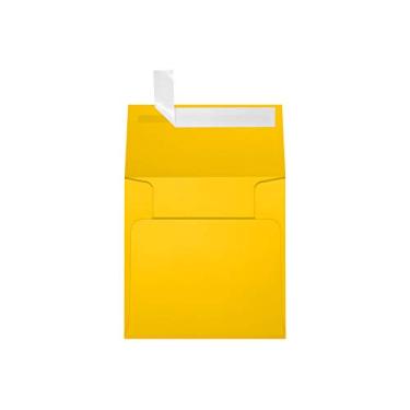 Imagem de Envelopes quadrados - Envelopes pequenos autovedantes para notas de agradecimento, dinheiro, etiquetas de presente, cartões de arranjos florais com casca e prensa - Girassol de 36 kg, tamanho: 8 1/4 x 8 1/4, pacote com 50 - 8503-84-50