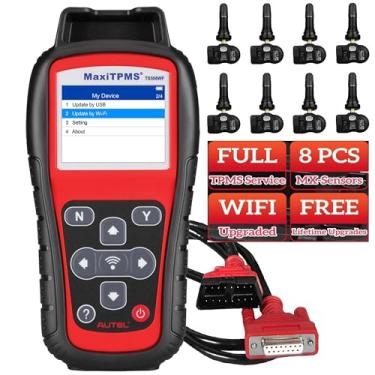 Imagem de Autel Kit MaxiTPMS TS508WF = TS508WF ($264) + 8 peças de válvulas de borracha MX-Sensor ($229), ferramenta de digitalização TPMS Relearn/Program/Ativar, atualização da ferramenta de programação TS508