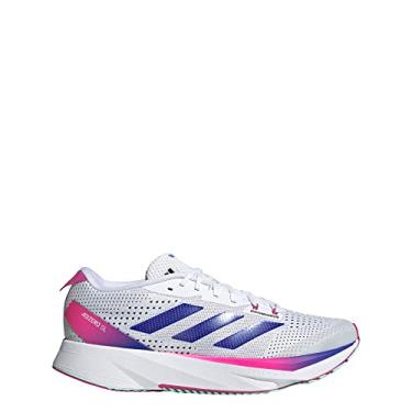 Imagem de adidas T nis de corrida masculino Adizero Sl, Branco nuvem/azul l cido/f csia, 12
