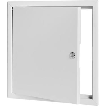Imagem de Dynasty Hardware Painel de acesso de 25 x 25 cm de metal para drywall série 3000 Painel de acesso para parede e teto, eletricidade e encanamento (trava de chave de fenda) 1 pacote