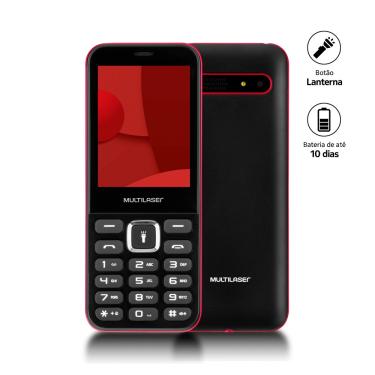 Imagem de Celular up Max Multilaser 2G Dual Chip Bluetooth, Radio fm Preto - P9135