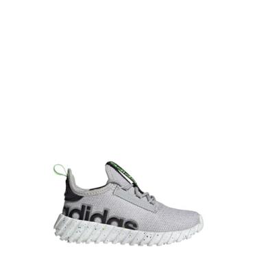 Imagem de adidas Tênis infantil Kaptir 3.0, Cinza/Limão lúcido/Preto, 12 Little Kid