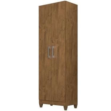 Imagem de Armário Multiuso Organizador 2 Portas Astrid M07 Castanho Wood - Mpozenato