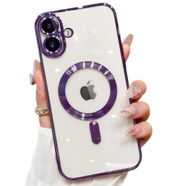 Imagem de Capa Capinha Protetora Magsafe de Silicone com Proteção na Lente para 