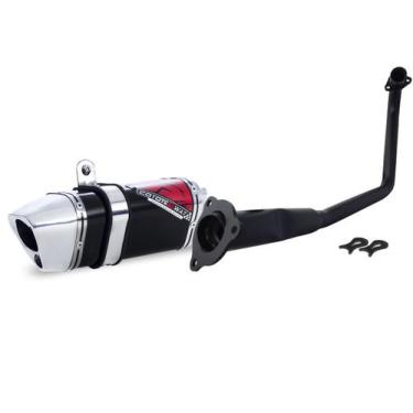 Imagem de Escape / Ponteira Coyote TRS 2 Way JUNIOR 20cm em Alumínio - CG 150 Ti