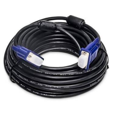 Imagem de Cabo Vga 15 Mts Monitor Lcd Pc Projetor 15 Metros - Exbom