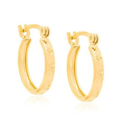 Imagem de Brincos banhado ouro 3x 24k 18k e 22k femininos argola pequenos romman