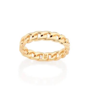 Imagem de Anel banhado ouro 3x 24k 18k e 22k masculino rommanel unissex aro form