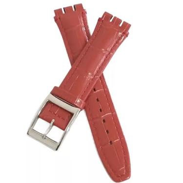 Imagem de Pulseira Relógio Couro 19mm Para A Marca Swatch Irony.LC56 - Savoy, Ve