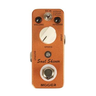 Imagem de Pedal Mini Guitarra Modulação Chorus Vibrato Rotary MOOER Soul Shiver