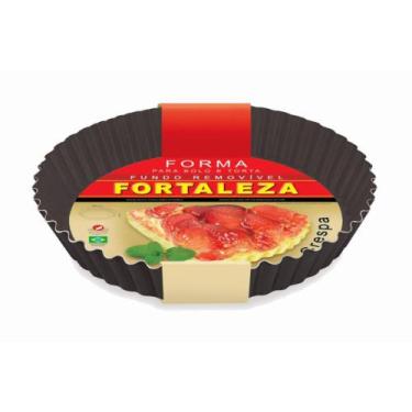 Imagem de Forma p/ Bolo e Torta 24 c/ Fundo Removível Preta -Fortaleza