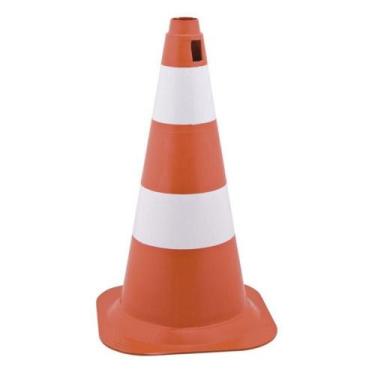 Imagem de Cone Sinalização Segurança Resistente Estacionamento 50Cm - Vonder