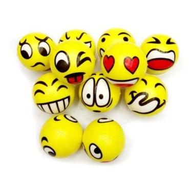 Imagem de Bolinha Anti Stress Apertar Relaxante Fisioterapia Emojis - ARt Brin