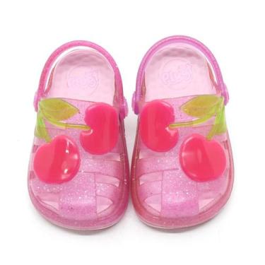 Imagem de  Babuche Sandália Plugt Pop Infantil Menina Rosa, 19/20, Rosa