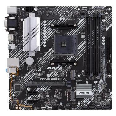 Imagem de Placa Mãe Asus Prime B550M-A, Chipset B550, AMD AM4, mATX, DDR4, 90MB1