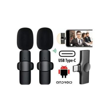 Imagem de Microfone De Lapela Sem Fio P/ Celular Android IOS Wireless - K9