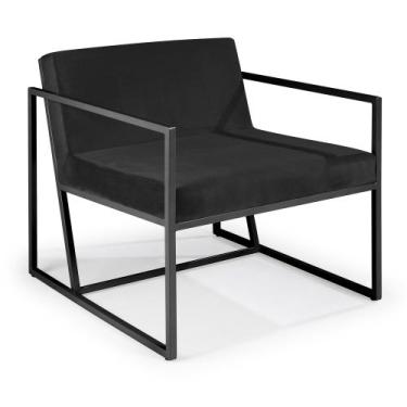 Imagem de Poltrona Buriti Aço Carbono Preto - Drop mobiliário