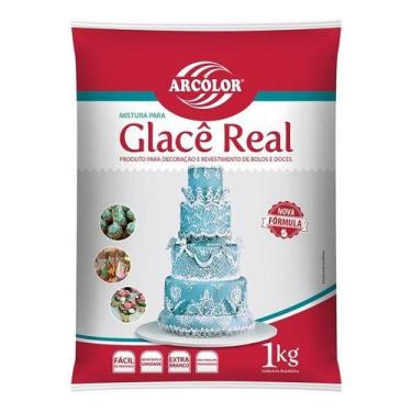 Imagem de Glacê Real 1kg Para Decorações Confeitaria E Panificação - ARCOLOR