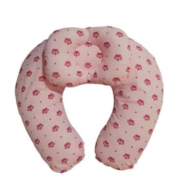 Imagem de Almofada Para Amamentação Bebe Travesseiro Amamentar Coroa - Multiflex