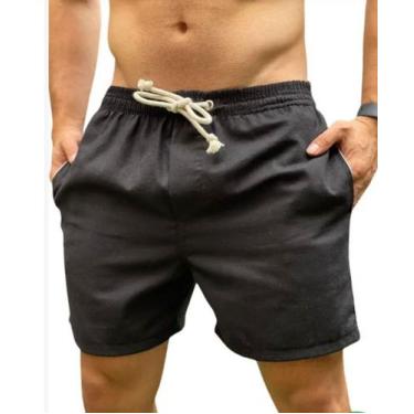 Imagem de Bermuda Linho 100% Mauricinho Masculino - Bonnet Store, Preto, P