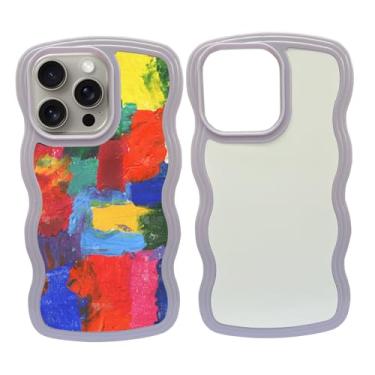 Imagem de JUSTRY 5 peças de capa de telefone em branco sublimação capa de telefone impressa em branco compatível com iPhone 14 Pro Max, 6,7 polegadas, capa protetora de borracha DIY prensa térmica + inserção