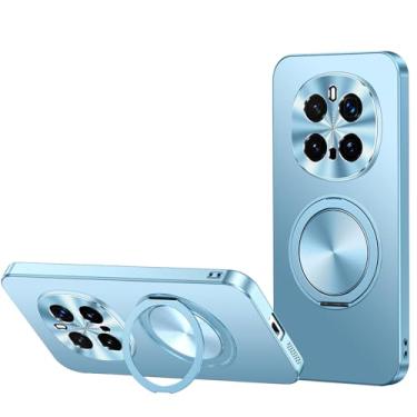 Imagem de POYUFRG Capa fina para Honor Magic 7 Pro/7, anel magnético giratório com câmera de metal tudo incluído, antiarranhões, revestimento à prova de óleo, azul, 7 Pro