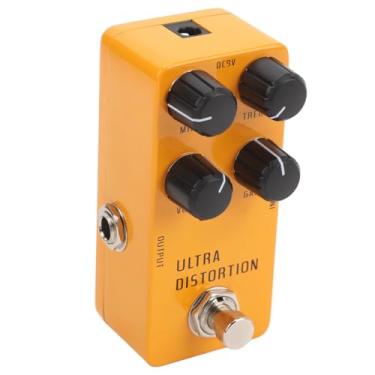 Imagem de Pedal de Guitarra de Distorção de Alto Ganho, Pedais de Efeitos Elétricos de Liga de Alumínio Pedal de Efeito de Distorção de Guitarra Elétrica Com True Bypass DC9V