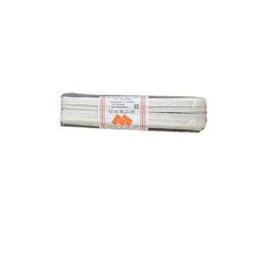 Imagem de Kit 3un Elástico chato N12- 0.6mm branco de 10 metros - Mor
