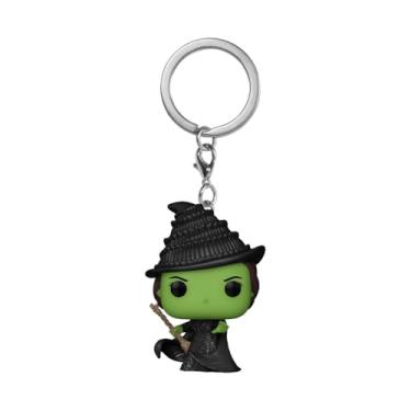 Imagem de Funko Pop! Chaveiro: Wicked - Elphaba - chaveiro novidade - mini figura colecionável - enchimento de meias - ideia de presente - mercadoria oficial - fãs de filmes - decoração de mochila