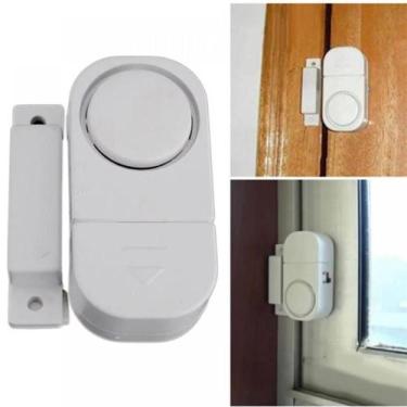 Imagem de Kit 3 Aviso Sonoro Para Porta Aberta Com Bateria Sem Fio  - Home Goods