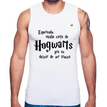Imagem de Regata Esperando minha carta de Hogwarts - Foca na Moda, Branco, GGG