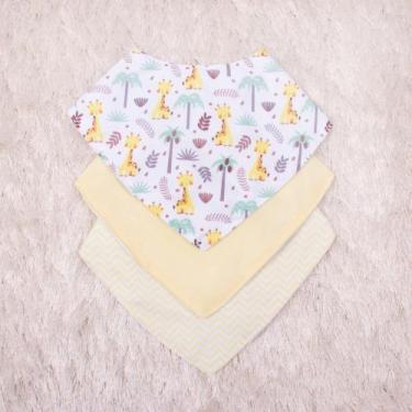 Imagem de Kit 03 babadores infantil (Tipo bandana) - várias estampas - Era uma v