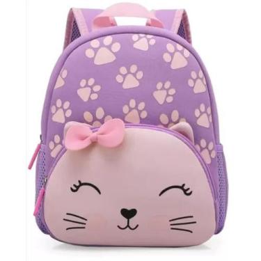 Imagem de Mochila Costas Escolar Infantil Bebe Gatinho Yins - Ref YS42325 - YINS