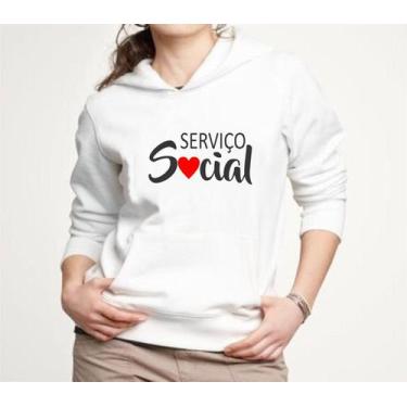 Imagem de Moletom Blusa de Frio Masculino Feminino Profissão Serviço Social - Me