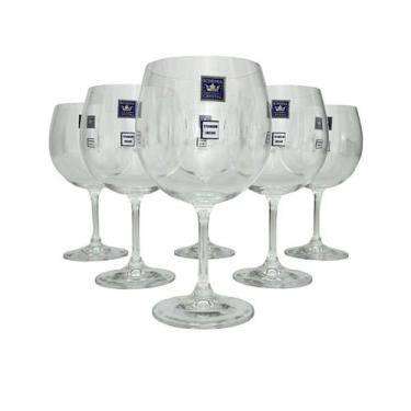 Imagem de Jogo 6 Taças de Cristal Para Gin 600ml Bohemia Linha Anna - Bohemia Cr