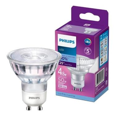 Imagem de Lampada Led Dicroica 4,8W 525Lm Gu10 Bivolt 6500K Philips, 127/220V, B