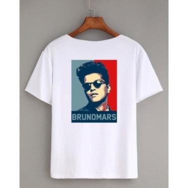 Imagem de Camisa Masculina Bruno Mars Novidade Camisa 100% Algodão - SEMPRENALUT