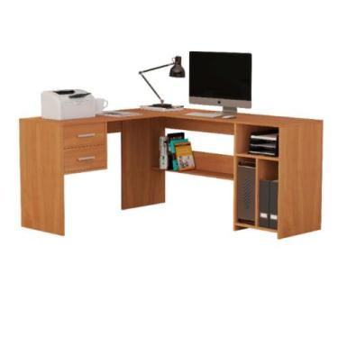 Imagem de Escrivaninha de canto luna naturale - village móveis