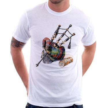 Imagem de Camiseta Gaita de Foles - Foca na Moda, Branco, GG