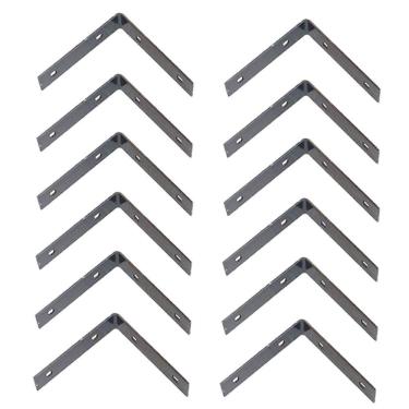 Imagem de Kit 12 Chapas Em L De Emenda Para Vigas Colunas E Telhados