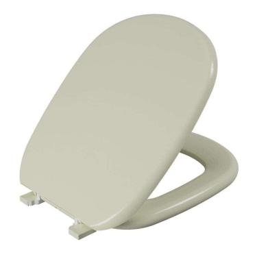 Imagem de Tampa De Vaso Assento Sanitário Almofadado Astra Sabatini Bege Para Bacia Icasa