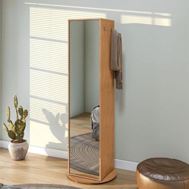 Imagem de Sapateira Esthela com Espelho e Base Giratória Móveis Lopas