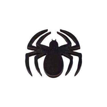 Imagem de Kit 10 Aplique Aranha Preta 5x6 Mdf Madeira - ATACADÃO DO ARTESANATO M