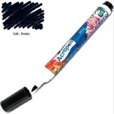 Imagem de Caneta Marcador Para Tecido Acrilpen 520 Preto - Acrilex