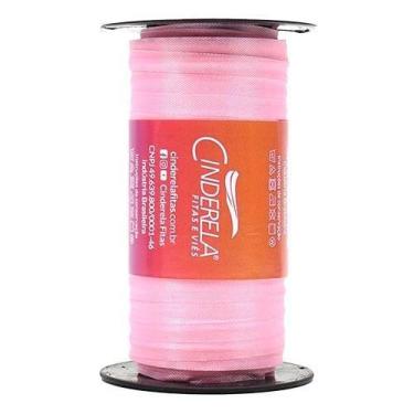Imagem de Fita de Tafetá 6 mm com 100 Metros - Cinderela, 53 ROSA CHICLETE